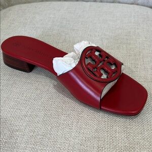 Tory Burch Women's Red Slide Sandals